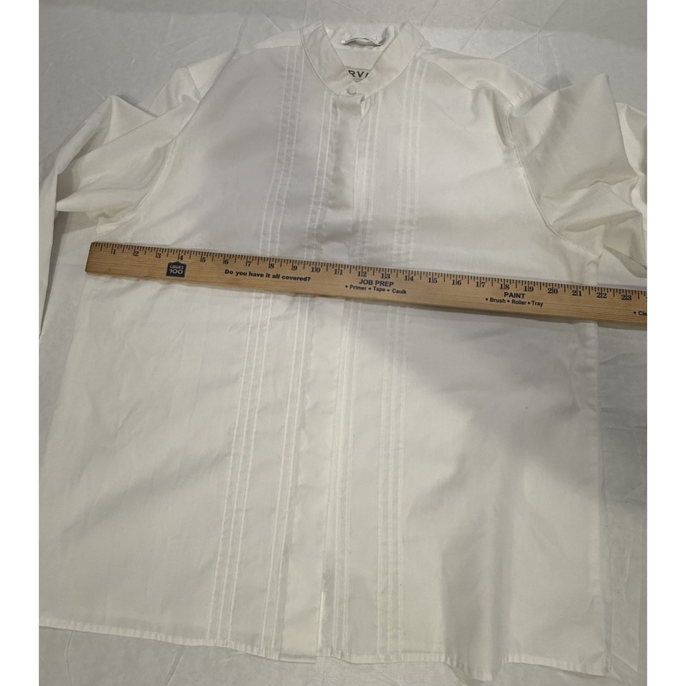 Orvis White Button Up Dress Shirt Size 12 Men's Long Sleeve‎  Cotton Blend - Picture 6 of 9